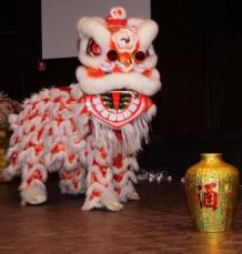 Chinese Drunken Lion (standing) and Wine Jug